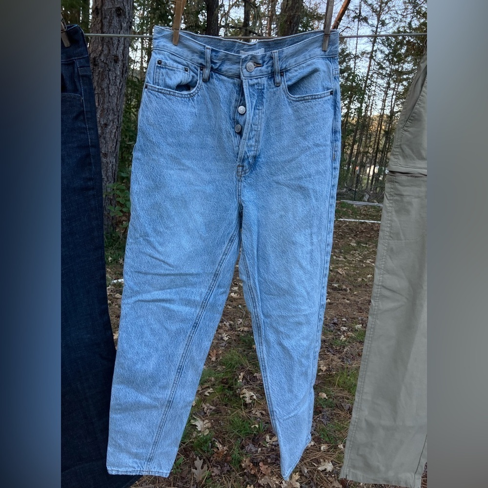 PacSun ultra high rise slim stonewashed button fly denim jeans waist 28 inches
